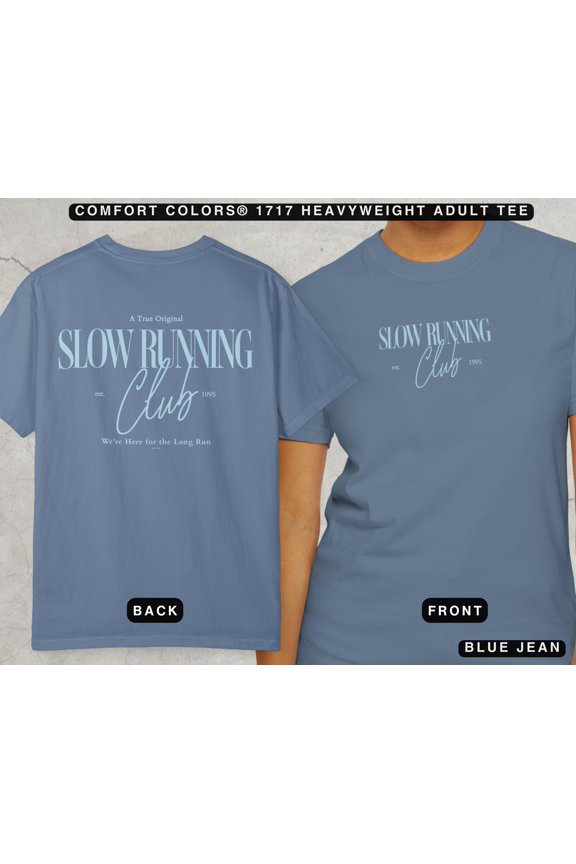 Slow Running Club Shirt Aesthetic Running Tee for Women, Trendy Workout T-Shirt, Streetwea