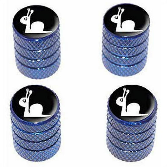 Slow Snail Tire Rim Wheel Aluminum Valve Stem Caps, Multiple Colors