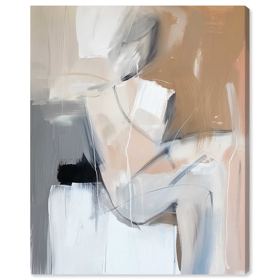 Slow Transitions Boho Elegant Abstract Canvas Wall Art by Art Remedy, Gallery Wrapped, 30"x36"