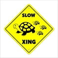 Slow Turtle Crossing Sign Zone Xing Indoor/Outdoor 12" Tall lover