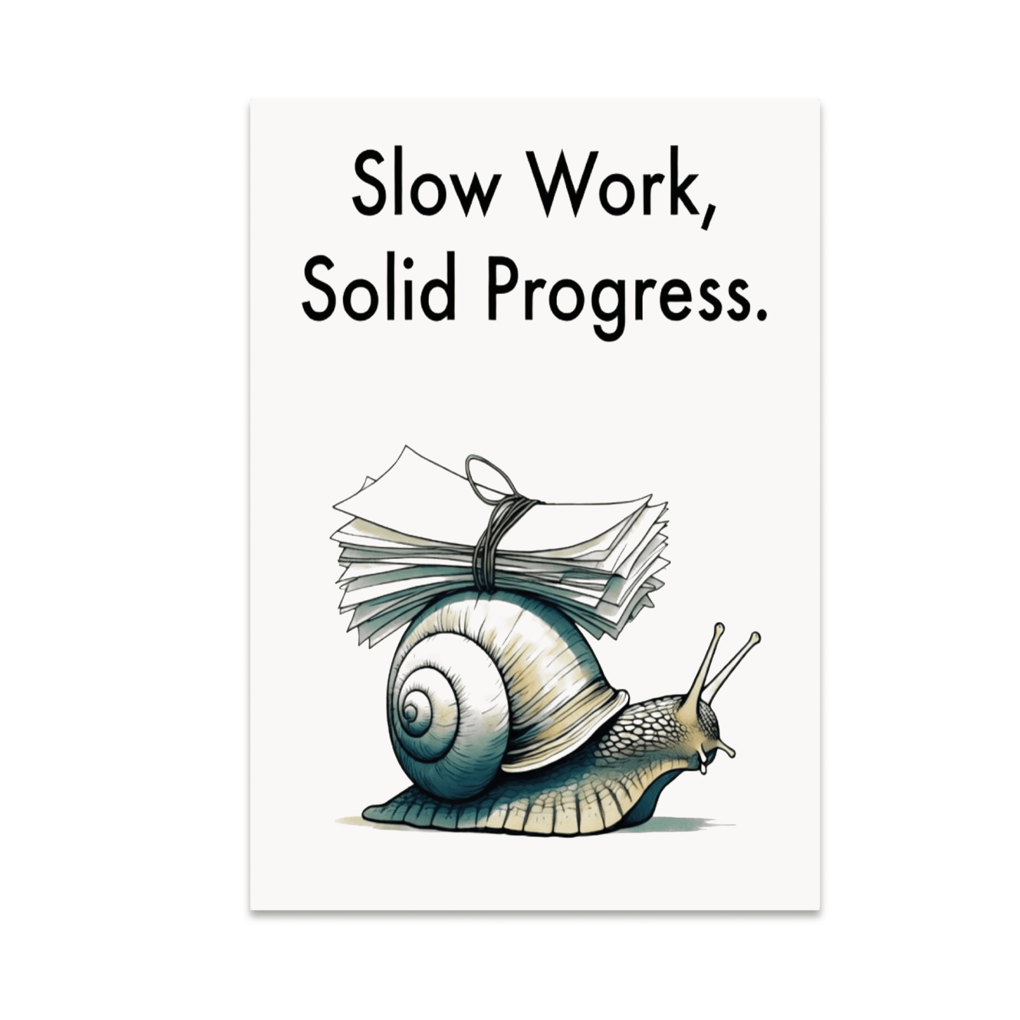 Work Progress Poster Slow Work Solid Progress Poster - Office Decor for Productivity - 13x19 ...