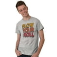 thumbnail image 1 of Slow Your Roll Saying Geek Nerd Gym Plus Size Crewneck Graphic Tee Shirt Brisco Brands 3X, 1 of 5