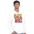 thumbnail image 1 of Slow Your Roll Saying Geek Nerd Gym Zip Up Hoodie Men's Women's Brisco Brands S, 1 of 6