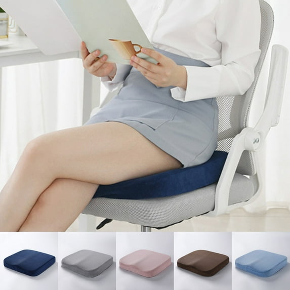 Slow-rise Memory Foam Seat Cushion, Square Office Chair Pad, Non-slip Grip, Home and Car Use,Vsgery