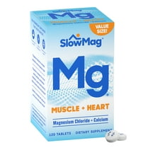 SlowMag® Mg Muscle + Heart Magnesium Chloride Supplement Tablets with Calcium 120 Ct