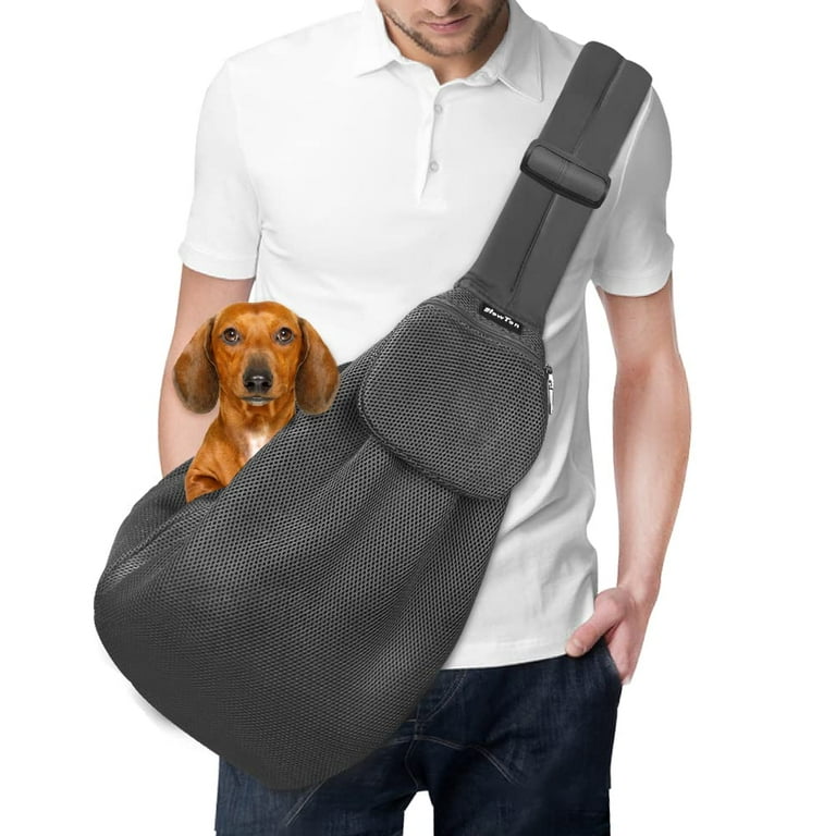 SlowTon Dog Carrier Sling Thick Padded Adjustable Shoulder Strap