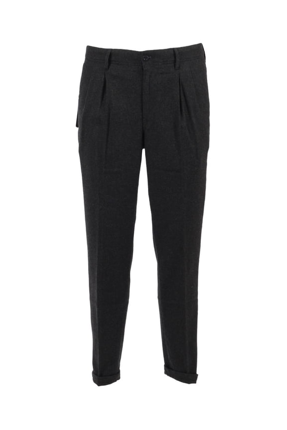 Tailored Slim Fit Trousers With Cuffed Hems (Men's)