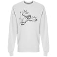 thumbnail image 1 of Slowly Sloth Sketch Sweatshirt Men -Image by Shutterstock, Male x-Large, 1 of 2