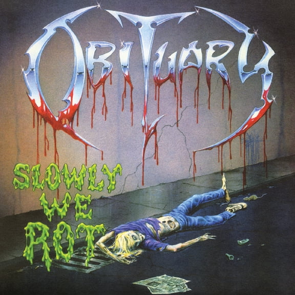 Obituary Slowly We Rot (Remastered Expanded) (Corpse Blue With Blood Splatter Vinyl) Records & LPs