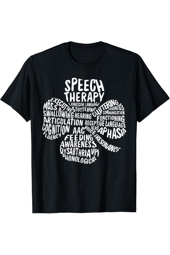 Slp Clover St. Patrick'S Day Speech Language Pathologists T-Shirt Size S-5XL