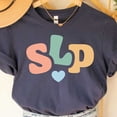 thumbnail image 1 of Slp With Heart Shirt Lovely Speech Therapy Speech Language Pathologist Shirt Speechie Helpful Teacher Unisex S-5XL Hot Trending Shirt, Vintage Birthday Gift, 1 of 2