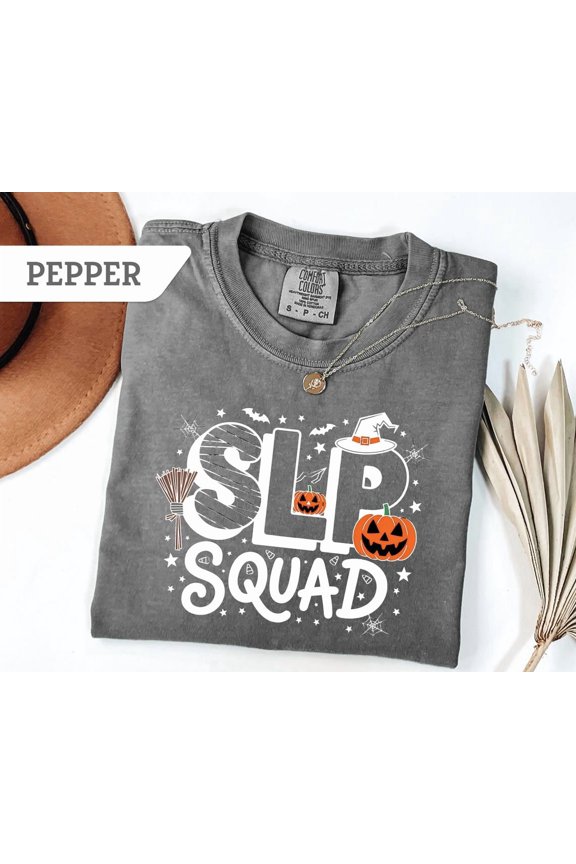 Slp Squad Speech Therapy Team Tshirt Slp Crew Tee Fall Speech Language Spooky Season Tee Gift All Size S-3XL