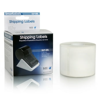 Slp-Srl Self-Adhesive Wide Shipping Labels, 2.12" X 4", White, 220 Labels/roll | Bundle of 5