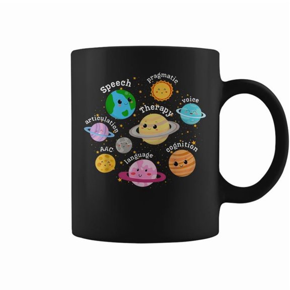 Slp System Planets Speech Language Pathologist Outer Space Coffee Mugs