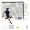 thumbnail image 1 of Slsy 10'x6.5' Sports Soccer Rebounder,2 IN 1 Galvanized steel pipe Soccer Goal for Backyard,5 Adjustable Angles,Soccer Gifts,Perfect for Backyard Practice and Training, 1 of 10
