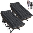 thumbnail image 1 of Slsy 2 Pack Folding Bed Cot with 3.3 Inch 2 Sided Mattress, 75"* 28" Folding Camping Cots with Carry Bag, Portable Sleeping Cot Guest Bed, 1 of 15