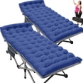 thumbnail image 1 of Slsy 2 Pack Folding Bed Cot with 3.3 Inch 2 Sided Mattress, 75"* 28" Folding Camping Cots with Carry Bag, Portable Sleeping Cot Guest Bed, 1 of 17