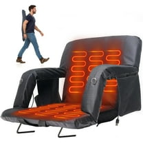 Slsy 21" Stadium Seats for Bleachers with Back Support Wide Cushion, 6 Reclining Positions Adjustable, Stadium Seating for Bleacher