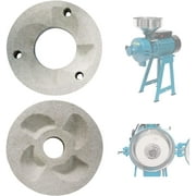 Slsy 2Pcs Sand Grinding Discs for 110V Electric Wet & Dry Grinder Machine, for 3000W Wet & Dry Flour Mill Cereals Grinder