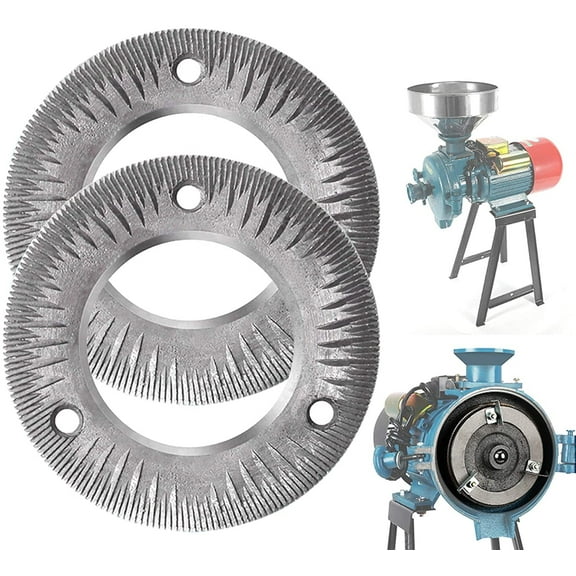Slsy-2Pcs-Steel-Grinding-Discs-for-110V-Electric-Dry-Grinder-Machine-for-3000W-Dry-Flour-Mill-Cereals-Grinder