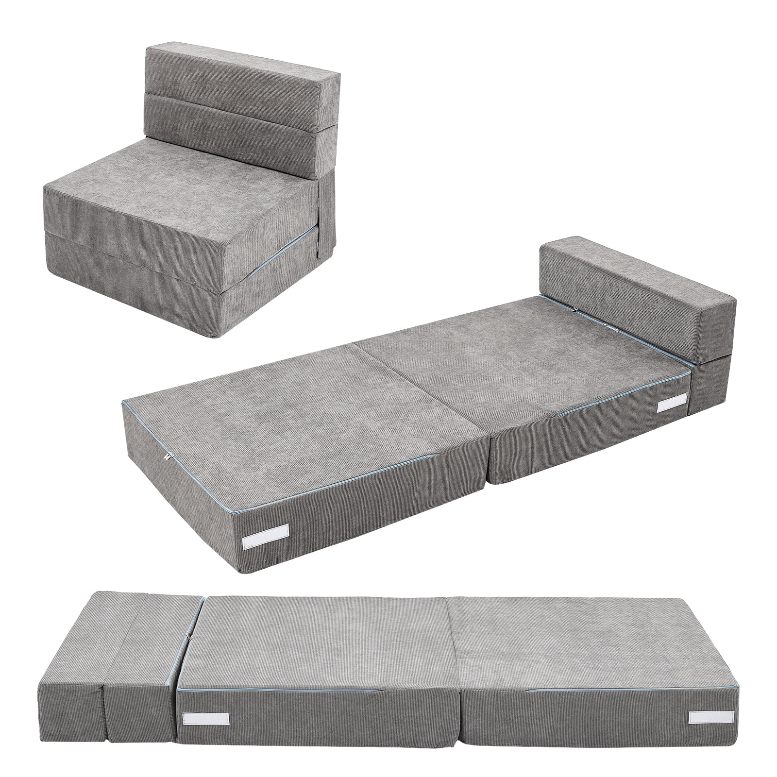 Slsy Folding Sofa Bed Folding Lazy Sofa Bed Convertible Sofa Chair Sleeping Mattress Foldable Mattress for Living Room Dorm Guest Use Home Office Apartment Walmart Business Supplies