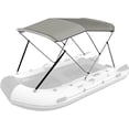 thumbnail image 1 of Slsy 3 Bow Bimini Top Cover for Boat, Boat Cover,Sun Shade Boat Canopy (6'L x 46" H x 61"-66" W), includes 4 Straps 2 Rear Support Poles with 1" Aluminum Frame, 1 of 8