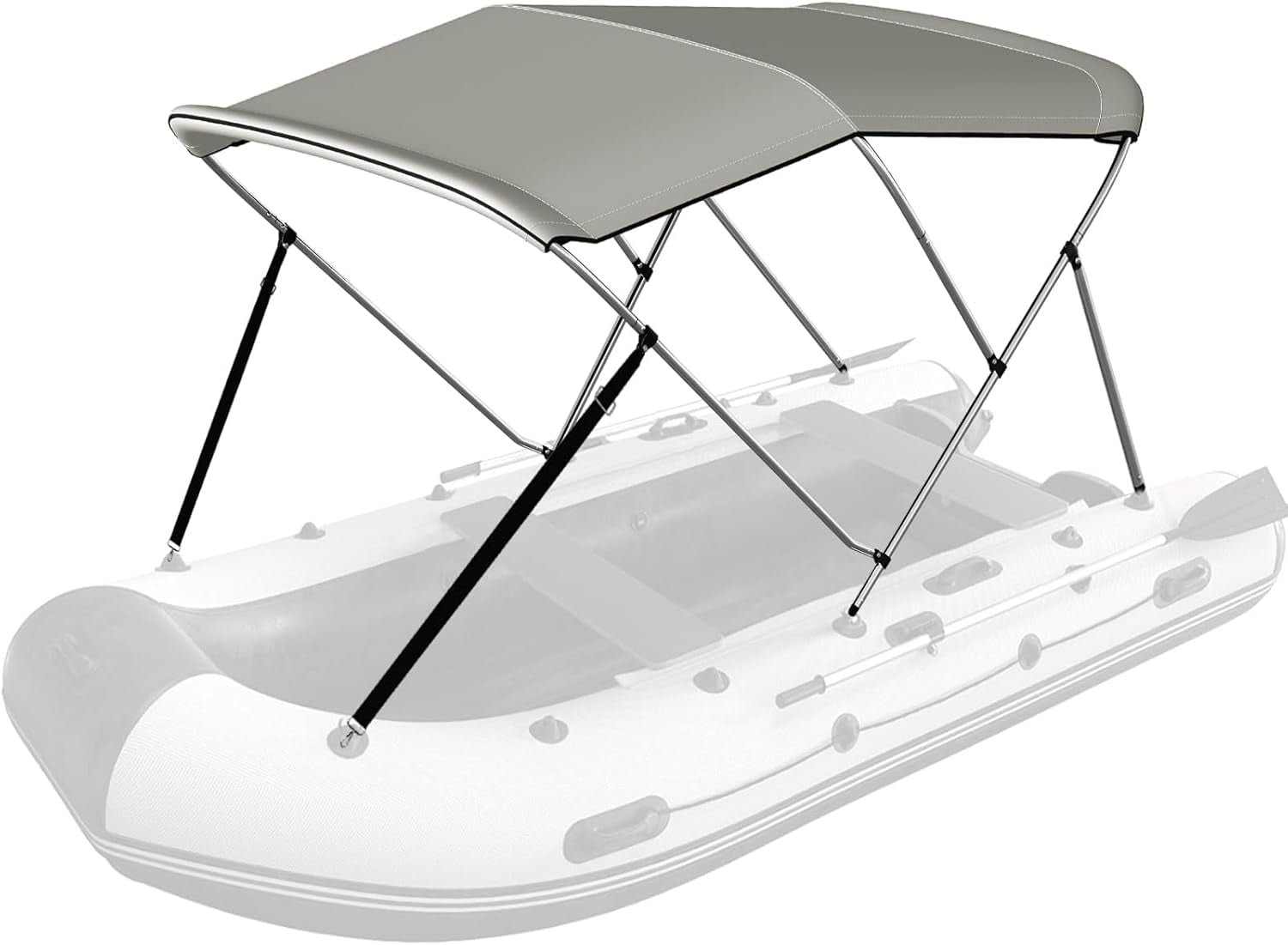 Slsy 3 Bow Bimini Top Cover for Boat, Boat Cover,Sun Shade Boat Canopy ...