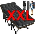 thumbnail image 1 of Slsy 32" Wide Oversized XXL Folding Bed Cot Heavy Duty, Folding Camping Cot, Portable Sleeping Cot, Folding Guest Bed with 2-Sided Mattress & Carry Bag, 1 of 14
