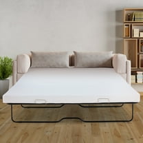 Slsy 4 Inch Memory Foam Replacement Mattress with Washable Cover, Foldable Three Fold Design Mattress, for Twin/Full Size Sleeper Sofa and Couch Beds (Sofa Not Included)