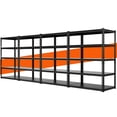 thumbnail image 1 of Slsy 4 Pack 72"H x 36"W x 18"D Garage Shelving, Heavy Duty Steel Shelving Storage Rack Shelves, 5 Tier Steel Shelf Rack Shelf Unit, 2000LB Capacity, 1 of 15