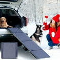thumbnail image 1 of Slsy Dog Ramp for Car, 71" Long & 19" Wide Folding Portable Pet Stair Ramp with Non-Slip Rug Surface, Extra Wide Dog Steps for Medium & Large Dogs Up to 250LBS Enter a Car, SUV & Truck, 1 of 8