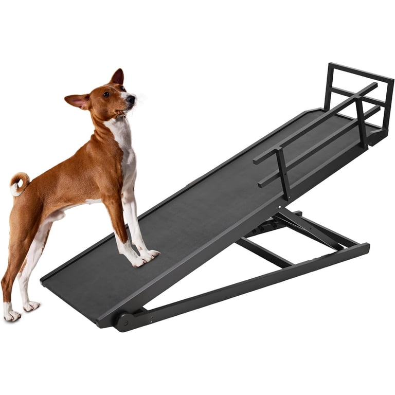 Slsy Dog Ramp with Upgrade Rubber Mat, Level Adjustable