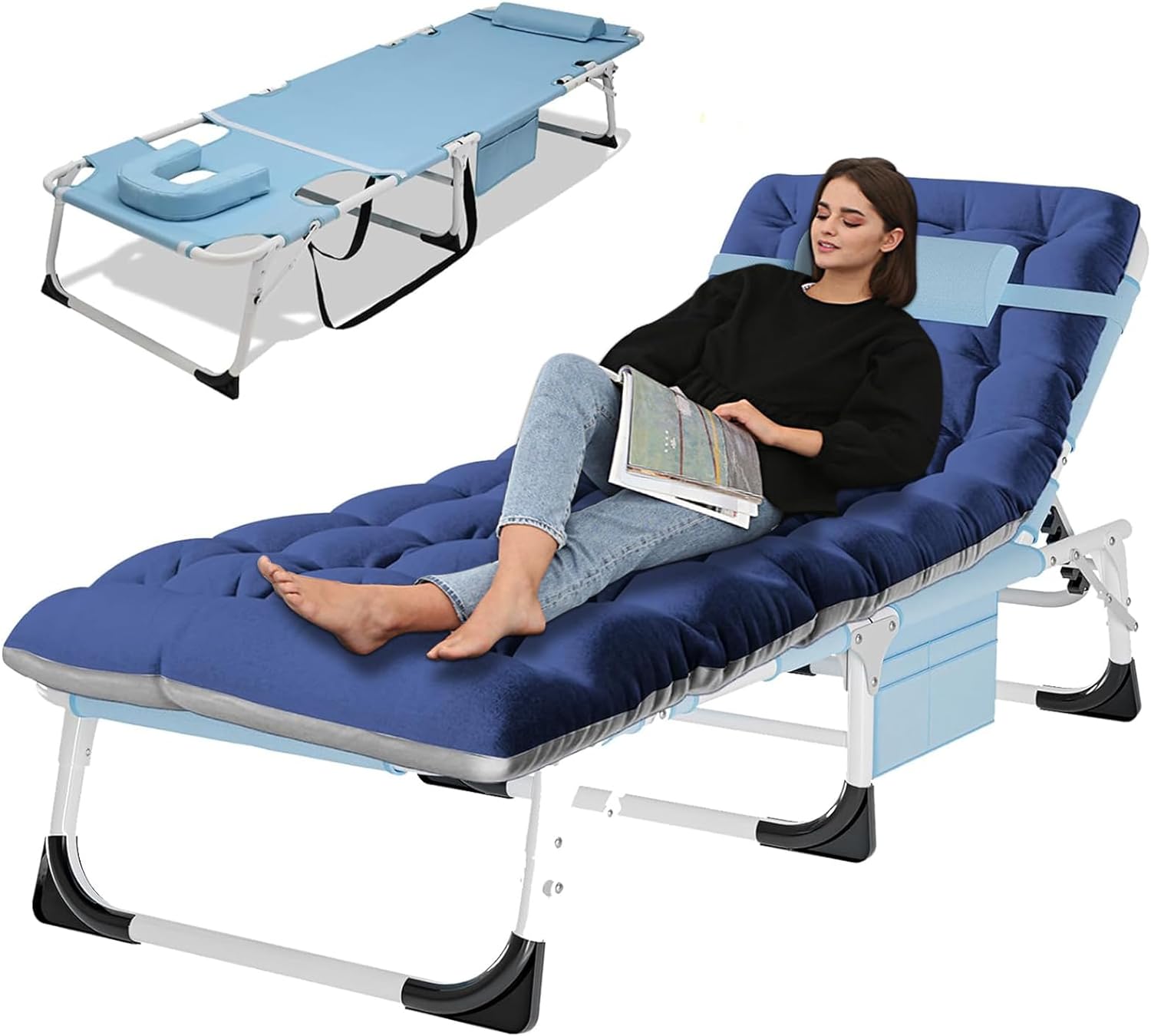 Mainstays Folding Jelly Beach Lounge Chair