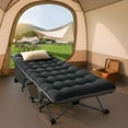 thumbnail image 1 of Slsy Folding Camping Cots for Adults, 75"x28" Heavy Duty Sleeping Cots with Mattress & Carry Bag, Portable Travel Camp Cots for Home, Office, Outdoor, 1 of 14