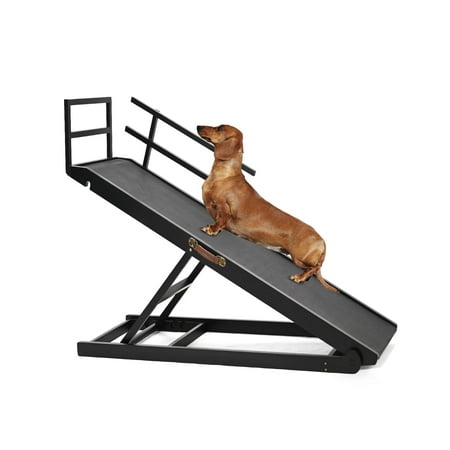 Slsy Folding Dog Ramp with Side Rails & Upgrade Rubber Mat, 48" Long Foldable Wooden Pet Ramp for Bed, Couch,SUV, for Small & Large Old Dogs & Cats,Up to 200 lbs