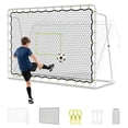 thumbnail image 1 of Slsy Galvanized Soccer Rebounder Net,2 IN 1 Soccer Goal for Backyard, 5 Adjustable Angles,UV Protection,Weatherproof for Teens Adults Practice Training(8'x6'), 1 of 9