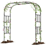 Slsy Garden Arch Trellis for Climbing Plants, 79'' L x 87'' H x 16" W Large Garden Arch Arbor Trellis for Climbing Plants Outdoor - Garden Arch for Lawn, Party, Ceremony Wedding Decoration