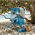 thumbnail image 1 of Slsy Camping Chair with Canopy&Footrest,Folding Camping Canopy Chair with Cooler Bag and Cup Holder,Outddor Portable Ergonomic Beach Chair for Adults Camping,Tailgates,Fishing, 1 of 9