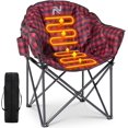thumbnail image 2 of NAIZEA Heated Camping Chair – Padded Patio Lounge With 3 Heat Levels, 20W Seat, 450 Lb Capacity 2 of 5