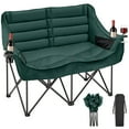 thumbnail image 1 of Slsy Oversized Camping Chair, XXXL Two Person Folding Loveseat Double Camping Chair, Heavy Duty Folding Chairs Moon Chair Lawn Chairs for Outdoor Sports, Camping, Patio, Picnics, Supports 990 LBS, 1 of 9
