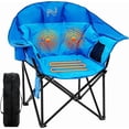 thumbnail image 1 of Slsy Oversized Heated Massage Camping Chair with Padded Armrests, 500 lb Weight Capacity, Portable Seat, Suitable for Camping, Picnics, and Outdoor Activities, 1 of 7