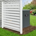 thumbnail image 1 of Slsy PVC Air Conditioner Fence, 1-Panel Pool Equipment Enclosure, 38" W x 60" H Privacy Screens Fence Panels, Wood Trash Can Fence Privacy Fence Panel for Outside, 1 of 7