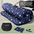 thumbnail image 1 of Slsy Printed Futon Mattress with Zipper Washable Cover, Padded Japanese Floor Mattres, Extra Thick Folding Sleeping Pad Tatami Mat Floor Lounger Guest Bed for Camping Couch, 1 of 8