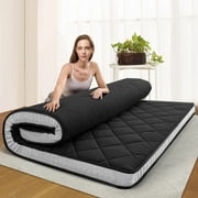 Slsy Quilted Adult Folding Twin Futon Matress with High-Density Foam Support