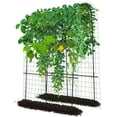 thumbnail image 1 of Slsy Tall Garden Arch Trellis Cucumber Trellis for Climbing Plants, 71" H x 71" L x 20" W Tall Metal Plant Support Trellis for Climbing Vine Vegetable/Fruit/Flower Outdoor Yard Lawn Garden, 1 of 9