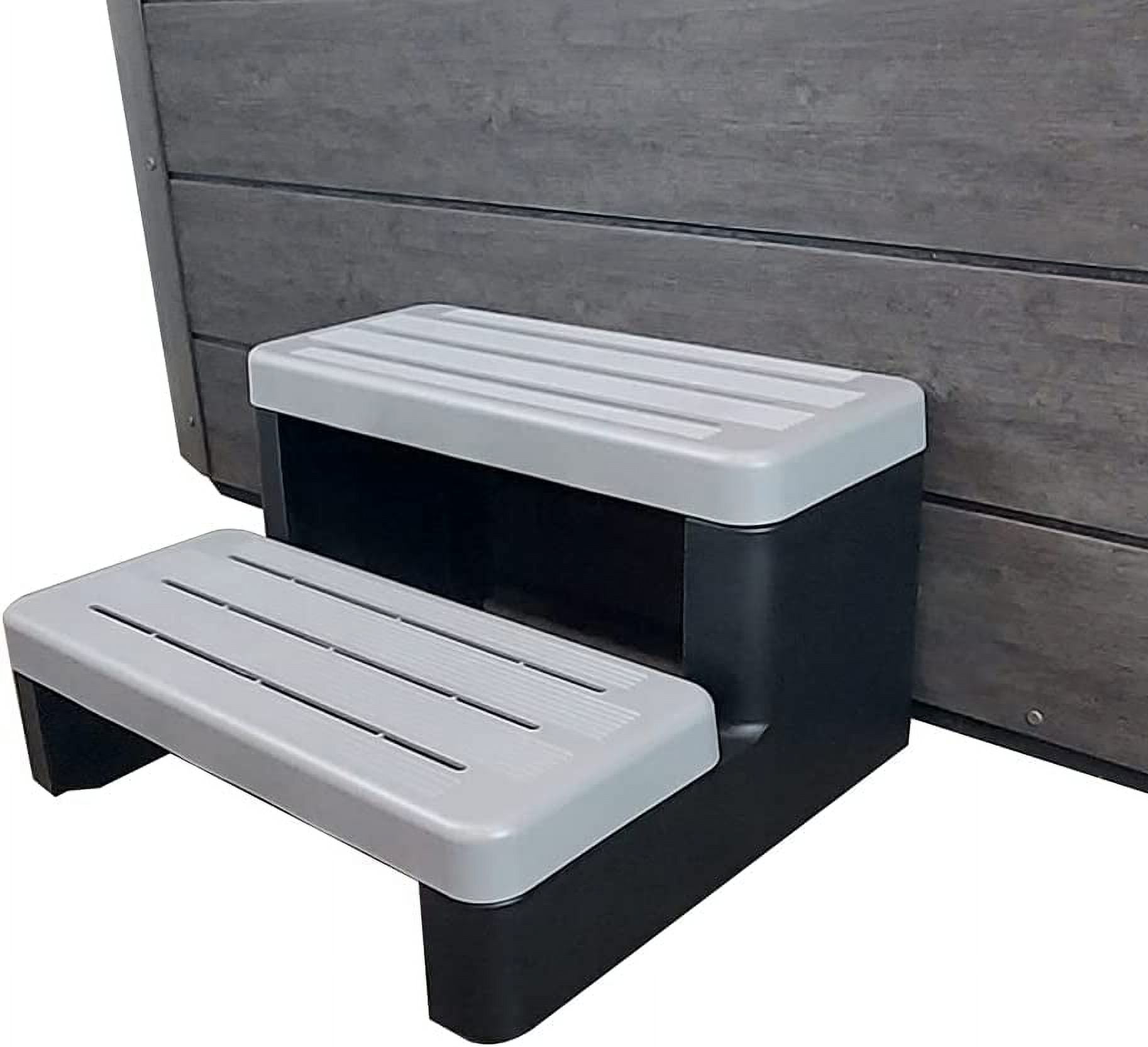 Slsy Universal 2 SlipResistant Spa & Hot Tub Steps, Outdoor Indoor Spa
