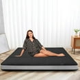 thumbnail image 1 of Slsy Upgraded 6" Extra Thick Japanese Floor Mattress Futon Mattress, Foldable Mattress Tatami Pad Floor Mattress for Adults Floor Bed Roll Up Mattress Guest Mattress Camping Mattress, 1 of 11