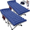 thumbnail image 1 of Slsy XL 2 Packs Folding Camping Cots with 2 Sided Mattress & Carry Bag, 75"*28" Sleeping Cot, Foldable Guest Beds Cot, Supports up to 880 lbs, 1 of 17