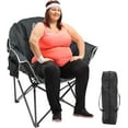 thumbnail image 1 of Slsy Oversized Folding Camping Chair, Portable Oversize Camping Chairs for Adults, Fully Padded Folding Chairs Outdoor Sports, Lawn Chair Patio Lounge Chairs 500 LBS Capacity, 1 of 10