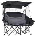 thumbnail image 1 of Slsy Double Beach Camping Chair with Canopy, Folding 2 Person Camping Sofa Seat, Portable Outdoor Loveseat with Shade, Oversize Camp Chair for Lawn, and Outdoor Activities, 1 of 8